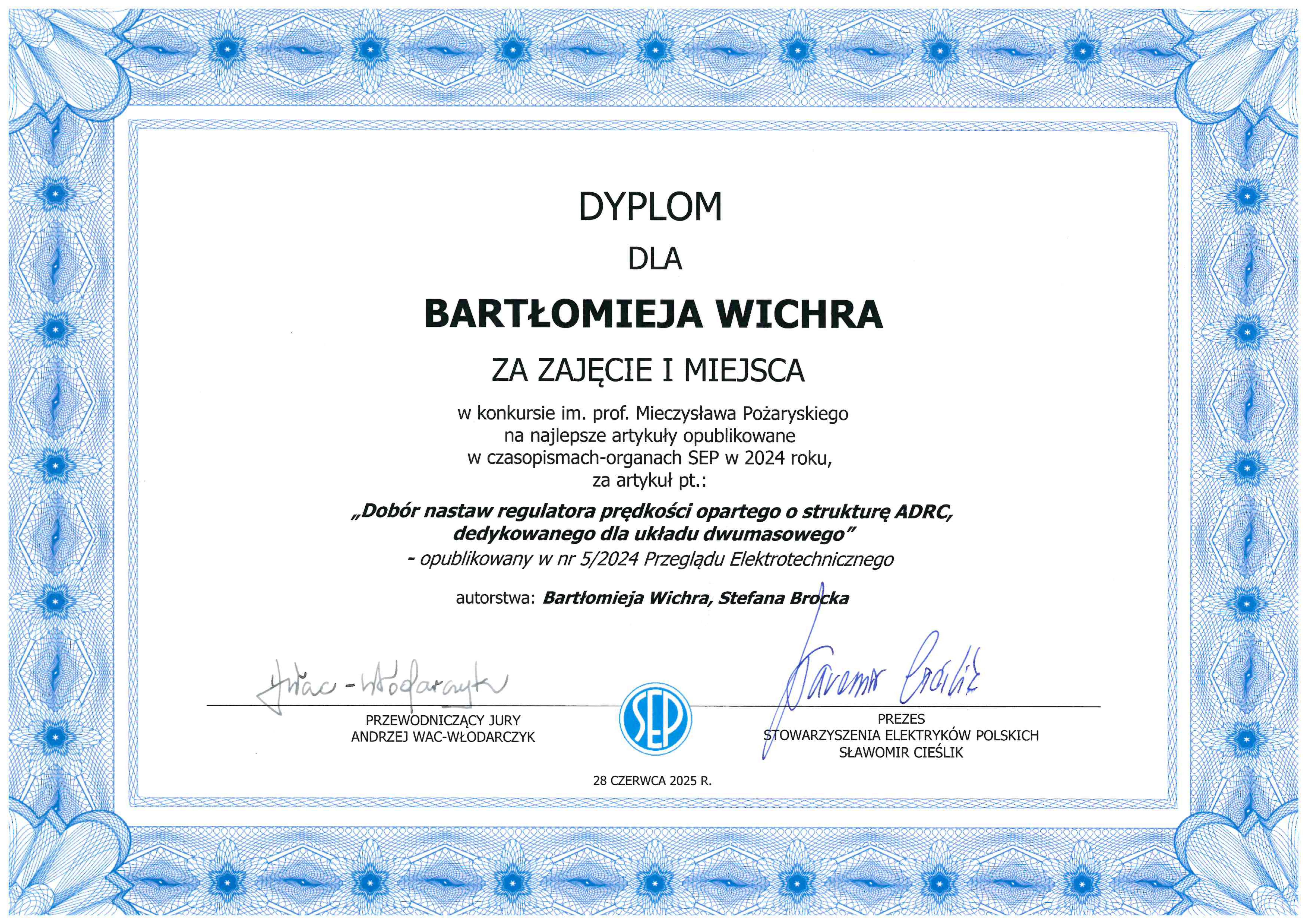 Dyplom - Bartłomiej Wicher