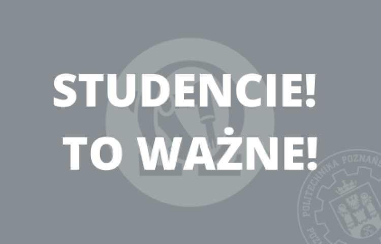 Ważna informacja dla studentów