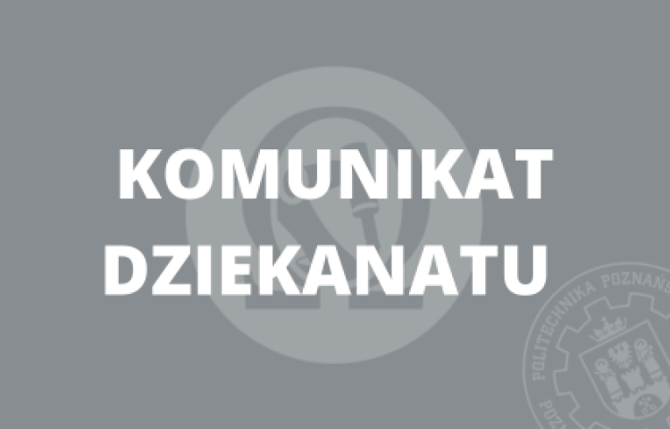 Komunikat Dziekanatu