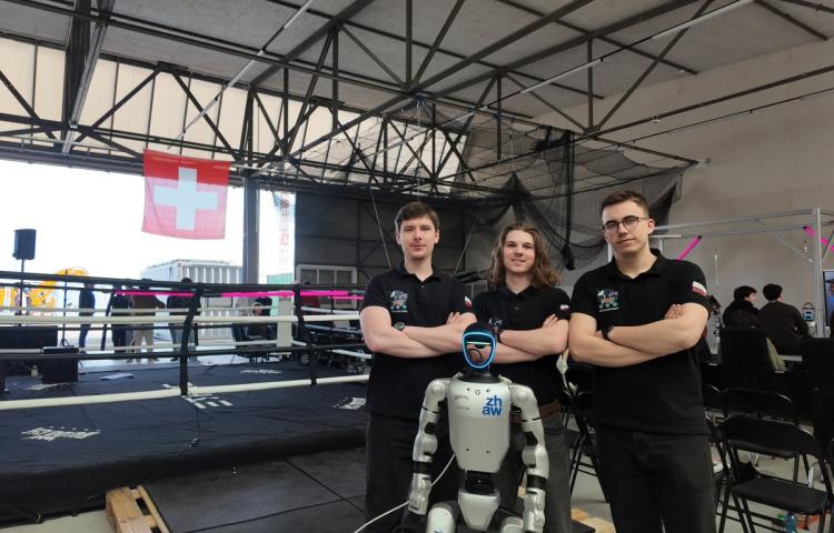 Studenci Koła Naukowego CybAiR w Zurychu